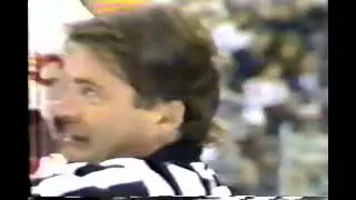 Calgary Flames vs Edmonton Oilers line Brawl Feb 1, 1986