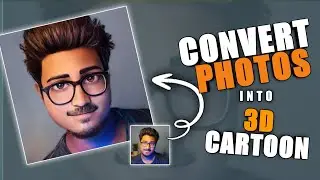How to Covert Photos into 3D CARTOON | Trending Cartoon Smooth Animation Face Photo