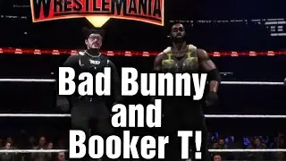 TheMan Games | Bad Bunny and Booker T Royal Rumble Entrance 2021 WWE 2K20