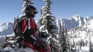 Slow Motion Snowmobile Powder  vid HD.....Cinama