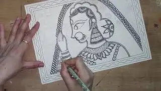 Sita IIजानकी ll Mithila Painting  II ManjuArts