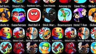 Giant Rush,Sushi Roll 3D,Temple Run,Blob Runner 3D,NERF Pranks,Join Clash 3D,Rail Rush,Roof Rails