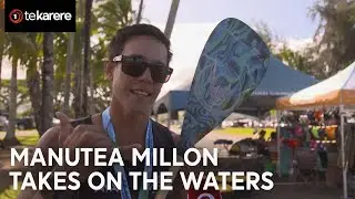 Revered kaihoe on the waters at world waka ama champs