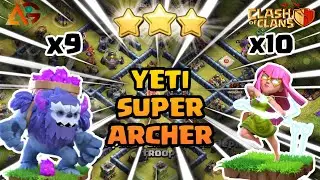 TH12 YETI SUPER ARCHER ATTACK || BEST TH12 ATTACK STRATEGY || TH12