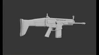 Modeling FN SCAR 3ds max tutorial part - 1