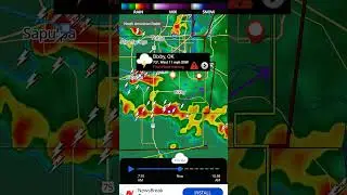 1st flash flooding warning issued for the Tulsa area. 4+