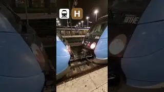 Attelage de Z50000 &agrave; Paris Gare du Nord ligne H du Transilien #train #shorts