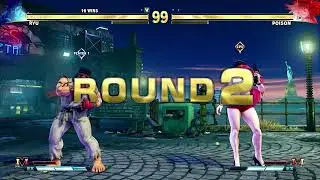 Street Fighter 5 Ryu Vs. Poison Nostalgia