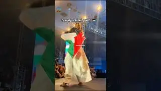 This Singer GRABS Palestine Flag from Fan LIVE on Stage! #viral #youtubeshorts #shorts #shortsfeed
