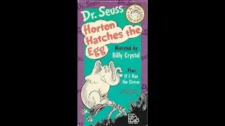 Dr. Seuss Video Classics: Horton Hatches the Egg plus If I Ran the Circus (1992) VHS