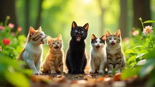 The Leadership Lesson of Midnight the Black Cat|story of black cat and white cat| learn with cats