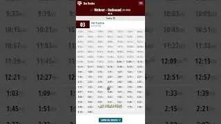 Bus Routes | Viewing The Schedule