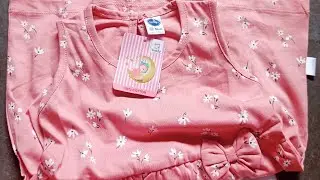 Firstcry Teddy babygirl frock unboxing - daily essentials 