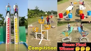 Balloon Popping Twist In Football Match &ndash; Guess Who Wins 🤔| Never give up 🏆/ Sahil Challenge 