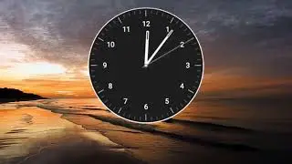 1 hour ocean sounds analog clock ocean sounds