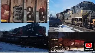 Railfanning at Macungie PA and Allentown PA with ns 4822 and some late trains!