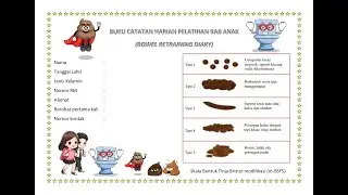 Petunjuk pengisian catatan harian pelatihan ulang buang air besar (bowel retraining diary)