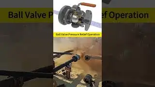Demonstration of the Entire Pressure Relief Process of a Ball Valve #Industrial #Mechanical #Valve