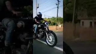 Royal Enfield Bullet 350 😍❤️🔥 Classic Modified Into Scrambler  🔹 Bullet Modified Exhaust #shorts