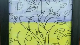 Technical pen drawing ||Acrylic Painting