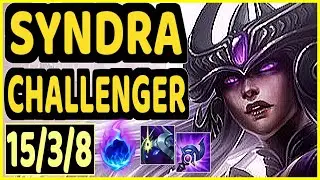 SELFMADE (SYNDRA) - 15/3/8 KDA CHALLENGER GAMEPLAY - EUW