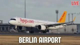 LIVE Berlin Airport Plane Spotting BER, 25.01.2026