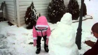 my first snowman