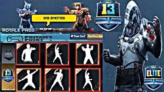 Season 13 Royal Pass Emotes Leaks Pubg Mobile | PUBG MOBILE (S13 ) Season 13 ALL NEW Emotes
