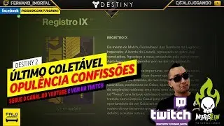 🔵🎮 DESTINY 2 PS4-BR | 📝🙌🏾 O &Uacute;ltimo col&eacute;tavel da Opul&ecirc;ncia 