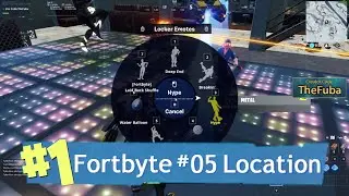Fortnite Fortbyte #5 Location - Accessible by using the Laid Back Shuffle emote inside a Dance Club