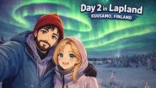 Day 2 in Lapland 🇫🇮 | Reindeer Sleighs, Ruka Views & Northern Lights 