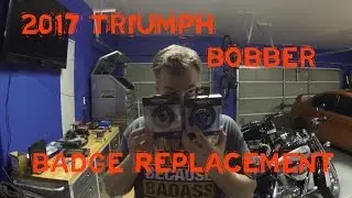 2017 Triumph Bobber Clutch Badge Install