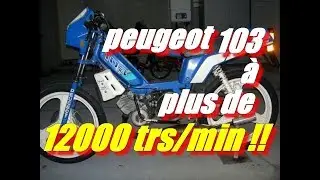 peugeot 103 rodage &agrave; l'ancienne
