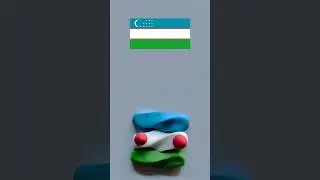 Uzbekistan Flag Colors: Symbolism in Every Shade.#asmrsounds #nationalflag #shorts