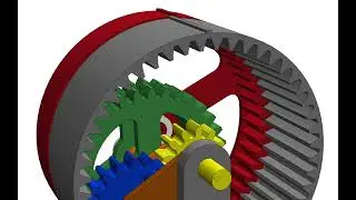 How Planetary Gearbox Work ? Animation in Solidworks #planetarygear #shorts #solidworks #animation