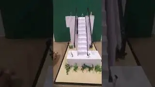 Escalator working model #schoolproject #sciencefairproject  #collegeproject #project