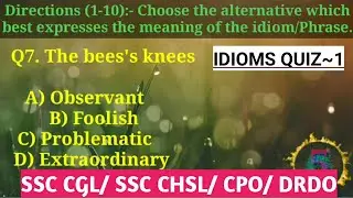 Morning Dose | Ssc Idioms Quiz | Idioms & Phrases | The Impetus Academy | Ssc Cgl Mains | Ssc Chsl |