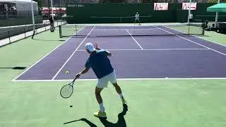 Jack Draper and Billy Harris practice | Indian Wells 2025