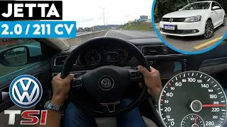 TESTE ACELERANDO JETTA 211 TSI | 2.0 TURBO É BOM? ANDA BEM? VALE A PENA AVALIAÇÃO NA ESTRADA