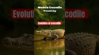 Evolution of modern crocodiles! 🐊! 300 million years in 30 seconds!