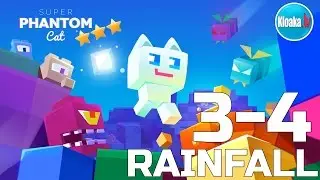 Super Phantom Cat - Level 3-4 RAINFALL Walkthrough (3 Stars)