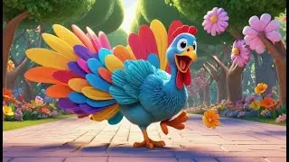 Turkey Snoods Go Wobble Wobble Wobble | Fun Bird Nursery Rhyme for Kids | Baby Songs