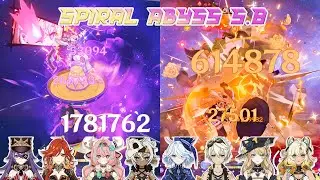 Spiral Abyss 5.8 | Varesa c1r1 Overload & Navia c0r1 Hyper carry | Genshin Impact