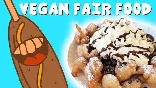 Vegan Corn Dogs and Funnel Cake