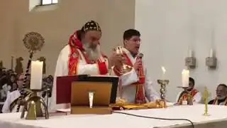 Holy Qurbono Celebrated by HH Moran Mor Ignatius Apherem II Prince Patriarch Of Antioc