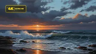 Full Bleed Widescreen 4K ART TV | Gesso Waves | Ultimate Relaxation Art