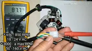 COMO PROBAR ESTATOR DE MOTO CG125, 150,200,250CC.