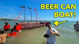 BOATS MADE FROM BEER CANS - Would you do this? | Darwin Beer Can Regatta