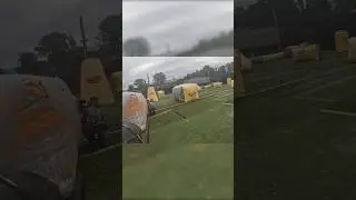 making a risky play up the center and paying for it #paintball #speedball #xball #airball #ccz
