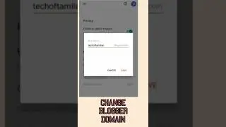 Change Blogger Domain Url